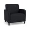 Lesro Siena Lounge Reception Wide Guest Chair, Black, MD Black Upholstery SN1201 - alternate 1
